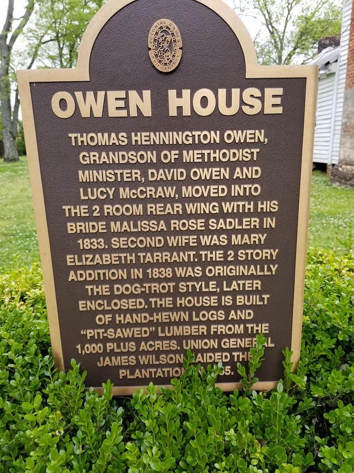 Owen Plantation House Bessemer Jefferson Alabama State Guide